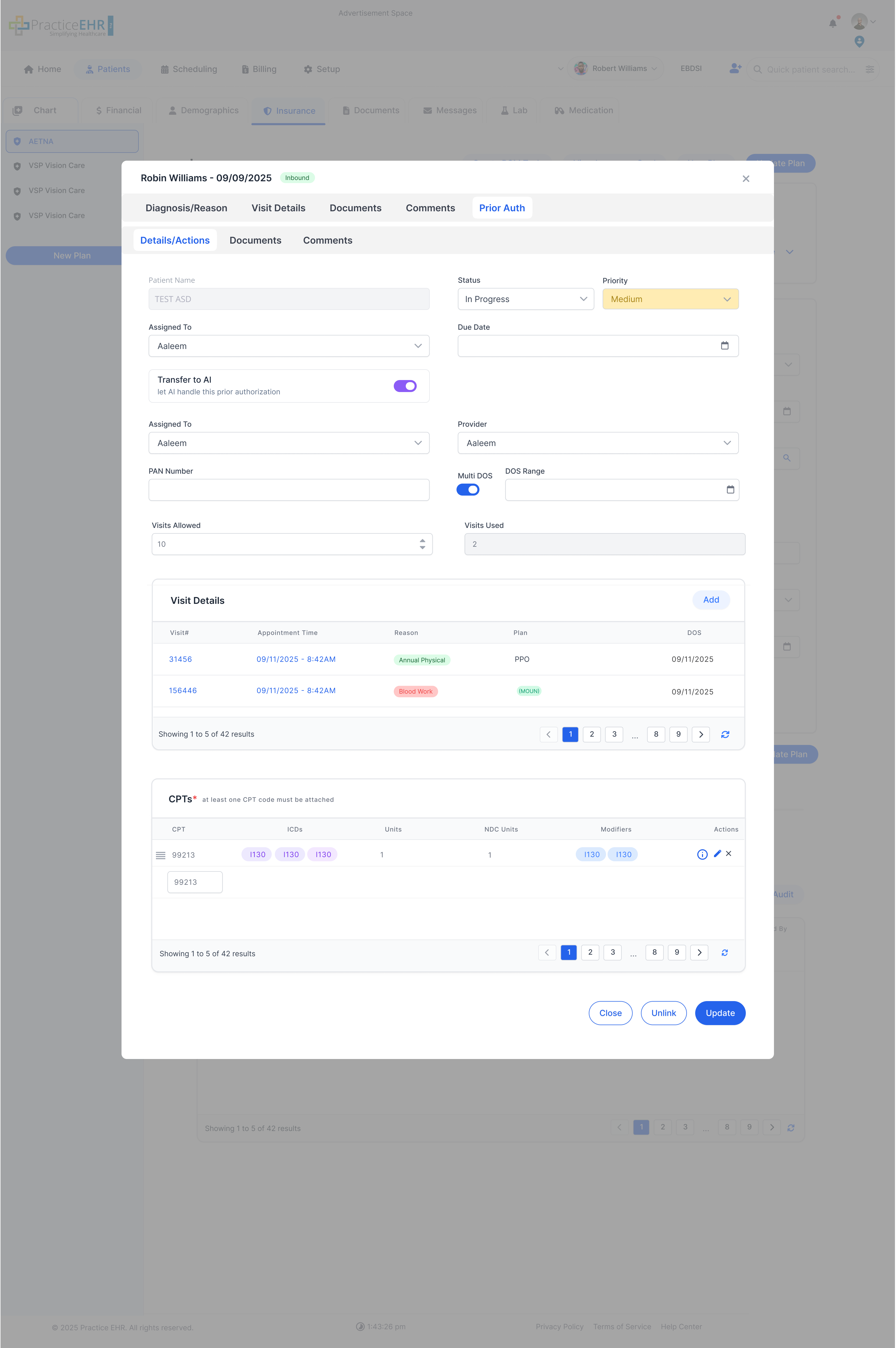 Update Referral - Prior Auth